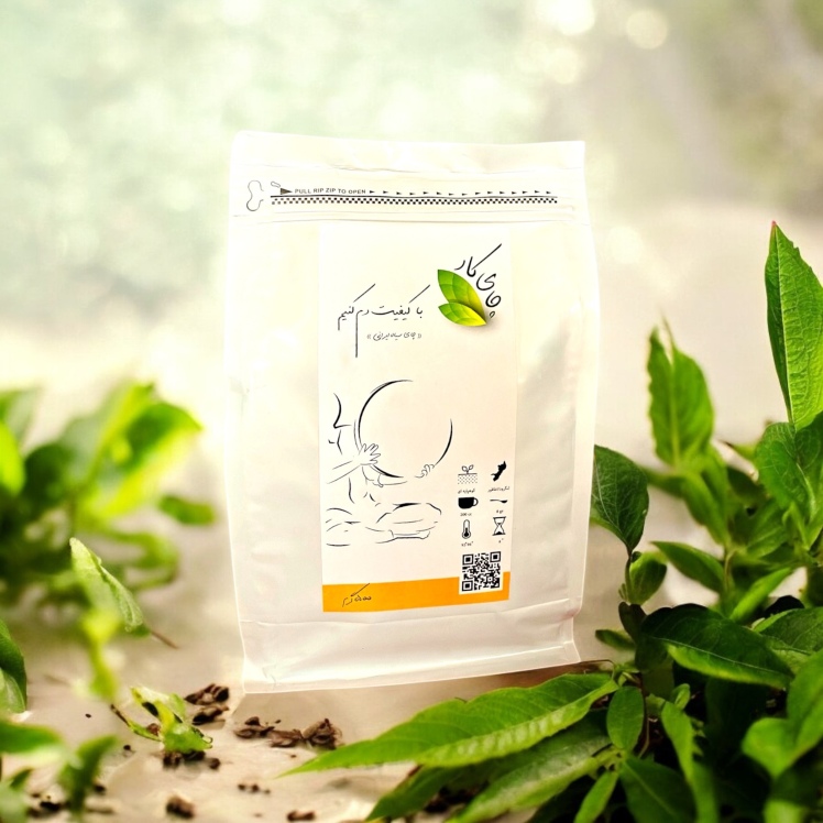 چای سیاه لنگرود 500 گرمی از برند چای‌کار از B3shop.ir