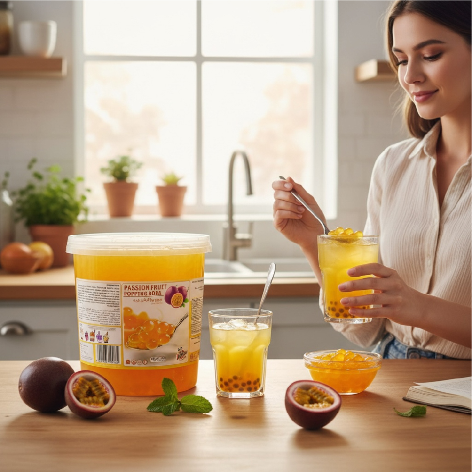  خرید بوبا پشن فروت آماده مصرف تولید امارات | B3shop.ir 