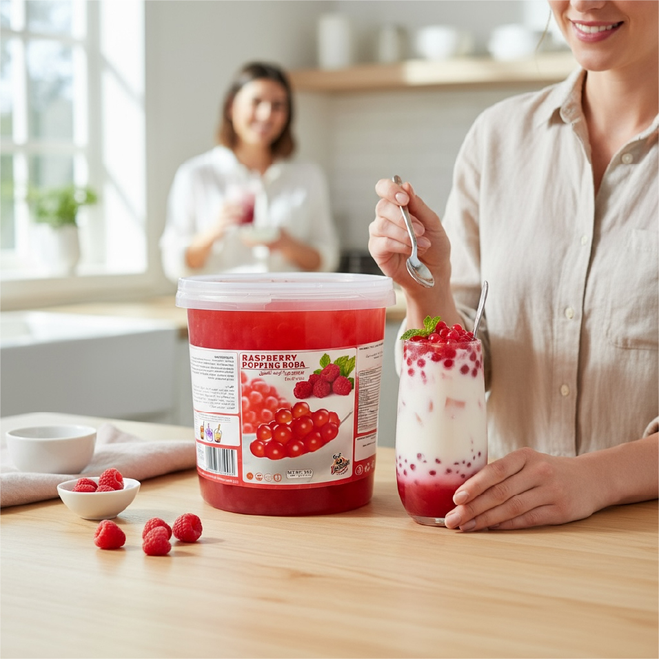  خرید بوبا رزبری آماده مصرف تولید امارات | B3shop.ir 