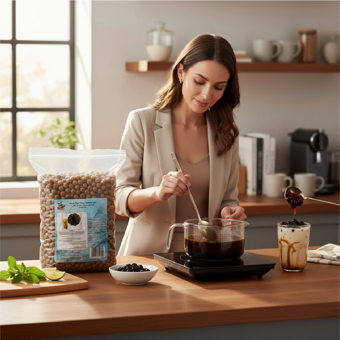  خرید بابل تی تاپیوکا شکر قهوه ای تولید امارات | B3shop.ir 