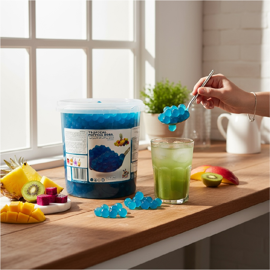  خرید بوبا میوه های استوایی آماده مصرف تولید امارات | B3shop.ir 