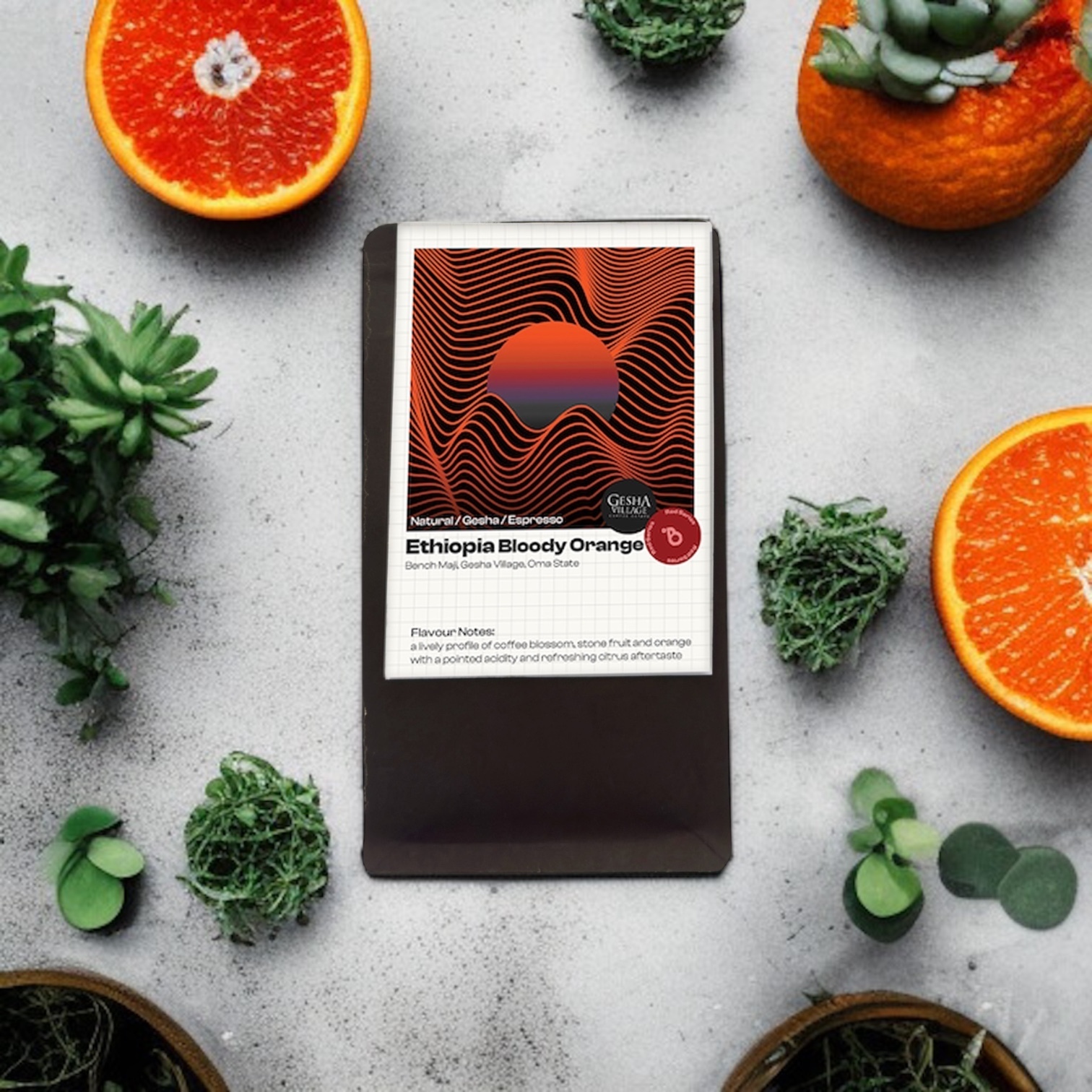  خرید قهوه تک خاستگاه اتیوپی بلادی اورنج گشا بلک شوگر | Black Sugar | B3shop.ir 