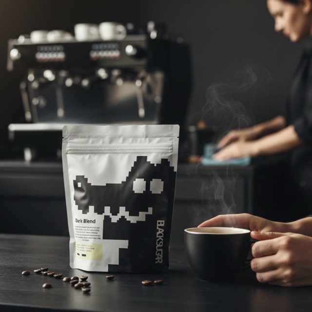 خرید قهوه ۸0% روبوستا کافئین بلک شوگر | Black Sugar - ترکیب کافئین | B3shop.ir