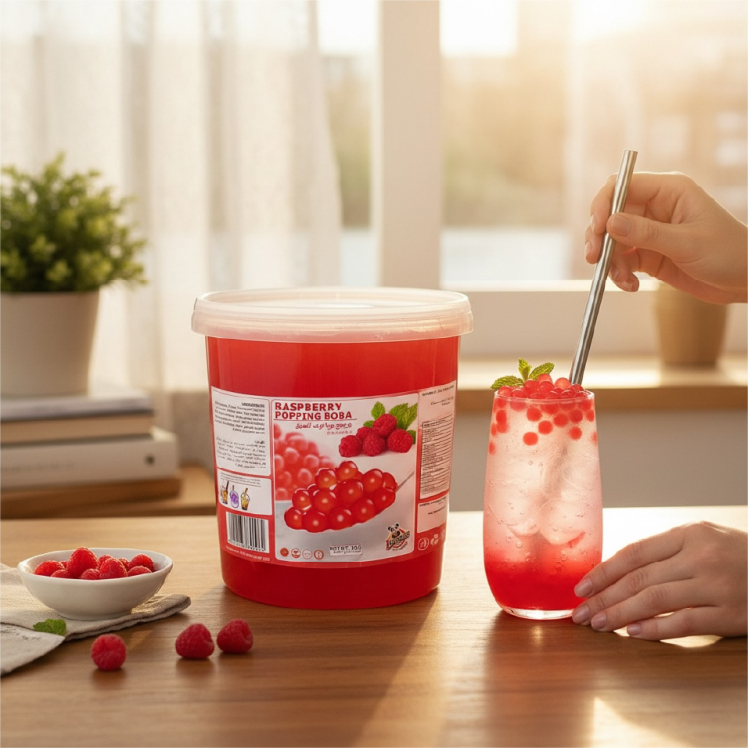 خرید بوبا رزبری آماده مصرف تولید امارات | B3shop.ir