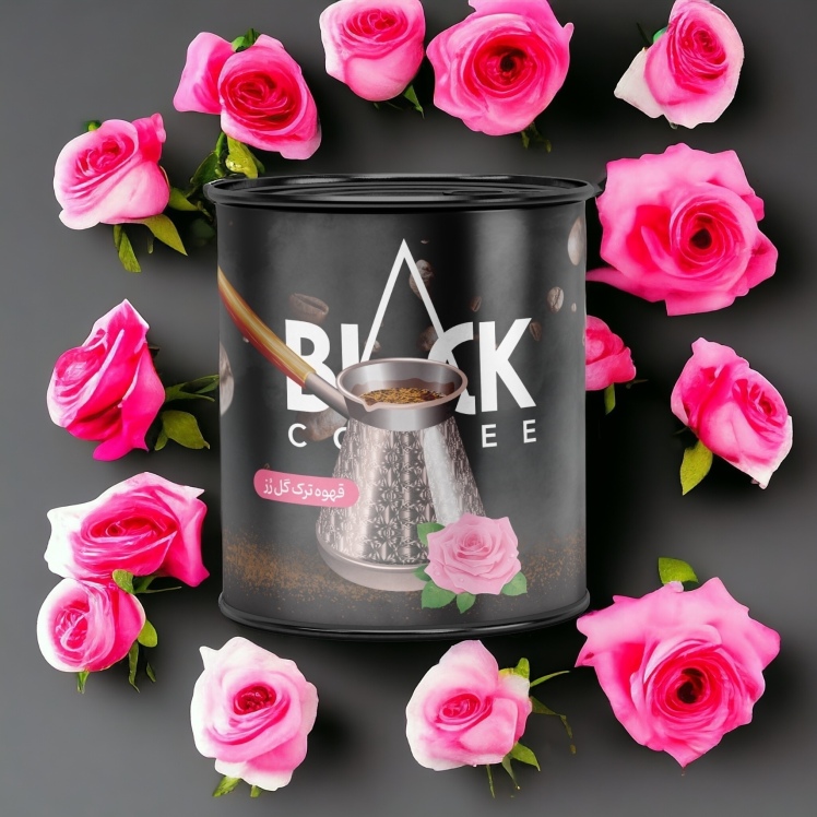 خرید قهوه ترک گل محمدی | بلک کافی | B3shop.ir