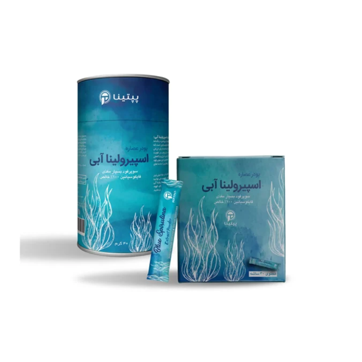خرید اسپیرولینا آبی ساشه ای پپتینا | B3shop.ir